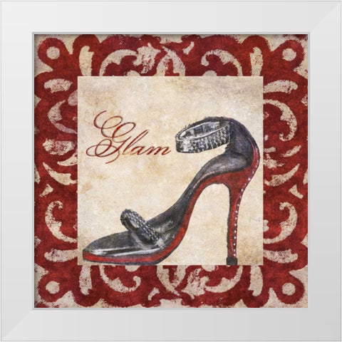 Glam White Modern Wood Framed Art Print by Ritter, Gina