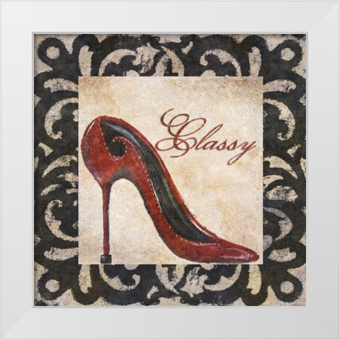 Classy White Modern Wood Framed Art Print by Ritter, Gina