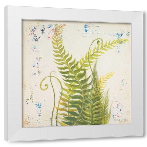 Nice Ferns I White Modern Wood Framed Art Print by Pinto, Patricia