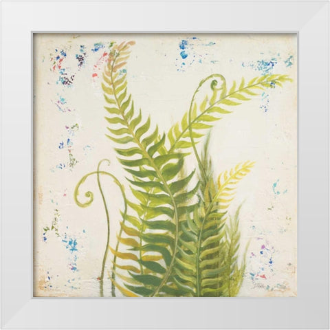 Nice Ferns I White Modern Wood Framed Art Print by Pinto, Patricia