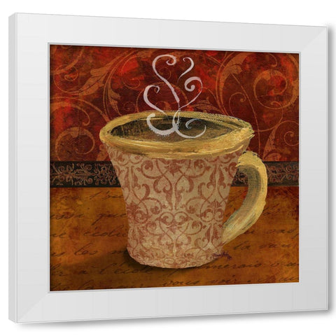 Cafe I White Modern Wood Framed Art Print by Medley, Elizabeth