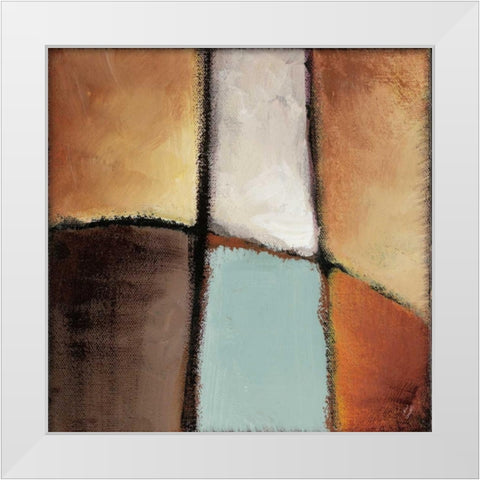 Golden Insight I White Modern Wood Framed Art Print by Loreth, Lanie
