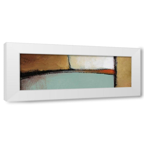Golden Insight Panel II White Modern Wood Framed Art Print by Loreth, Lanie