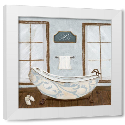 Villa Bath II White Modern Wood Framed Art Print by Ritter, Gina