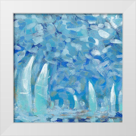 By the Pier I White Modern Wood Framed Art Print by Kingsley