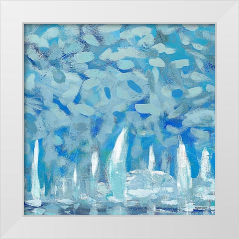 By the Pier II White Modern Wood Framed Art Print by Kingsley