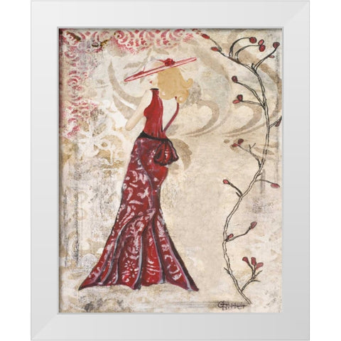 Stroll in the Park II White Modern Wood Framed Art Print by Ritter, Gina