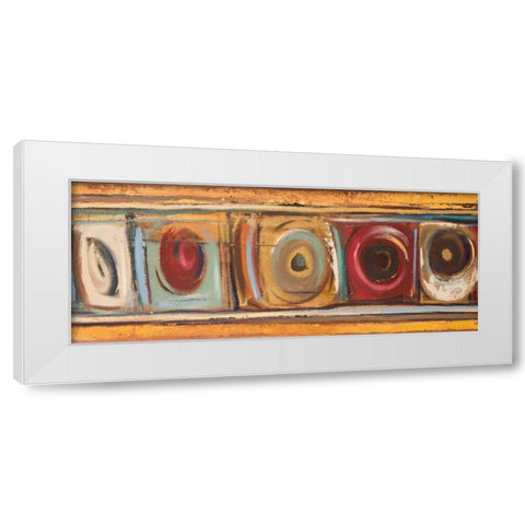 Circulation I White Modern Wood Framed Art Print by Pinto, Patricia