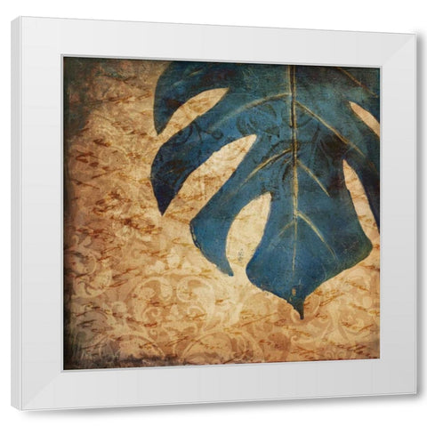 Balazo Damask I White Modern Wood Framed Art Print by Pinto, Patricia