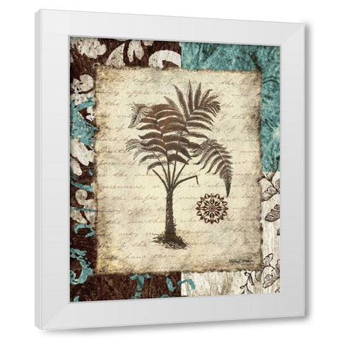Secret Fern III White Modern Wood Framed Art Print by Marcon, Michael