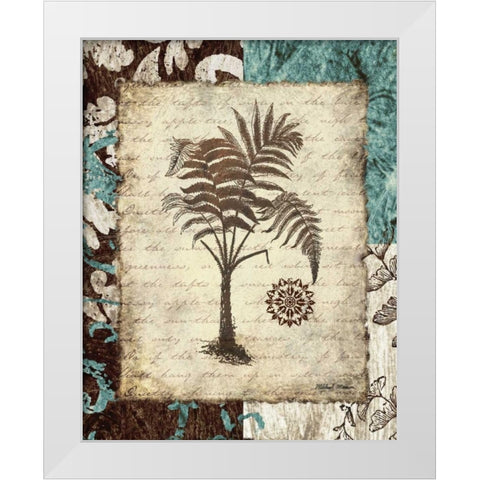 Secret Fern III White Modern Wood Framed Art Print by Marcon, Michael