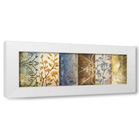 Botanical Modulation I White Modern Wood Framed Art Print by Marcon, Michael