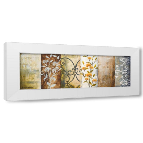 Botanical Modulation II White Modern Wood Framed Art Print by Marcon, Michael