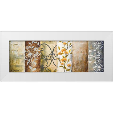 Botanical Modulation II White Modern Wood Framed Art Print by Marcon, Michael