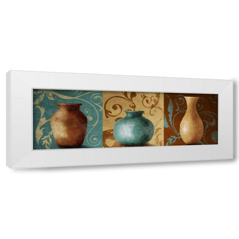Vessel Trio I White Modern Wood Framed Art Print by Loreth, Lanie
