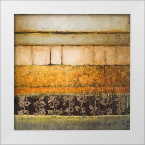 Natures Interlude Square I White Modern Wood Framed Art Print by Loreth, Lanie