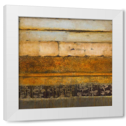 Natures Interlude Square II White Modern Wood Framed Art Print by Loreth, Lanie
