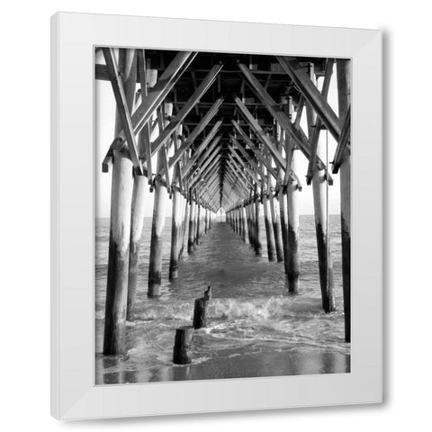 By the Dock I White Modern Wood Framed Art Print by Rodriguez, Jairo