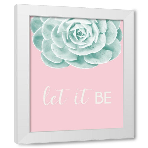 Inspirational Echeveria White Modern Wood Framed Art Print by Rodriguez, Jairo