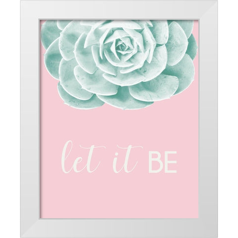 Inspirational Echeveria White Modern Wood Framed Art Print by Rodriguez, Jairo