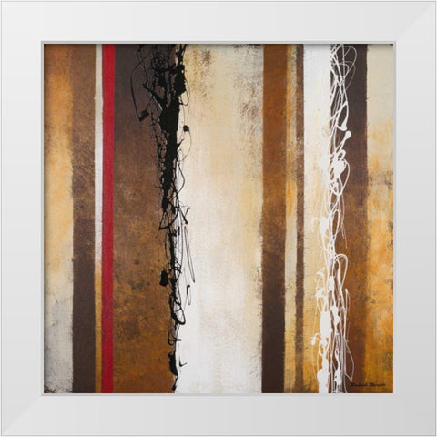 Breaking Loose I White Modern Wood Framed Art Print by Marcon, Michael