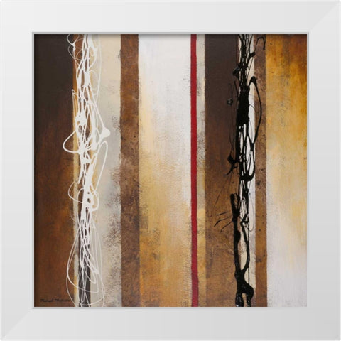 Breaking Loose II White Modern Wood Framed Art Print by Marcon, Michael