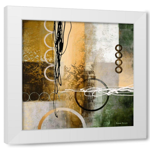 Intersect I White Modern Wood Framed Art Print by Marcon, Michael