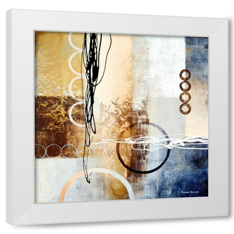 Intersections I White Modern Wood Framed Art Print by Marcon, Michael
