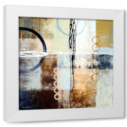Intersections II White Modern Wood Framed Art Print by Marcon, Michael