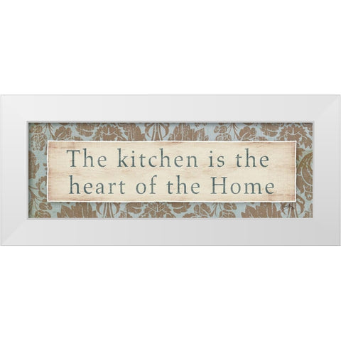 Kitchen White Modern Wood Framed Art Print by Medley, Elizabeth