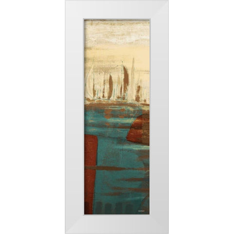 Calm Waters I White Modern Wood Framed Art Print by Kingsley