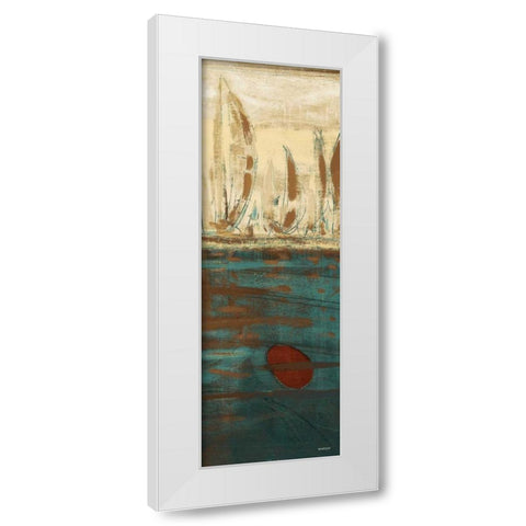Calm Waters II White Modern Wood Framed Art Print by Kingsley