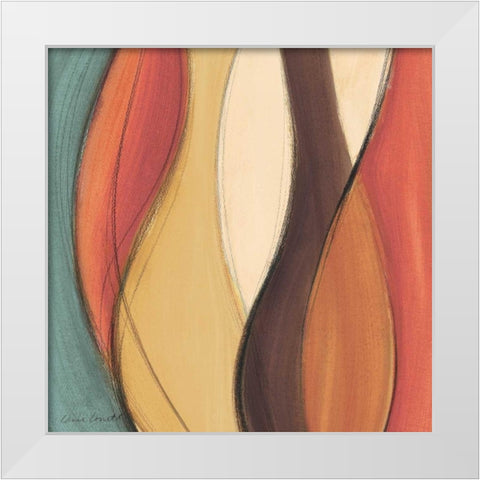 Convergence I White Modern Wood Framed Art Print by Loreth, Lanie