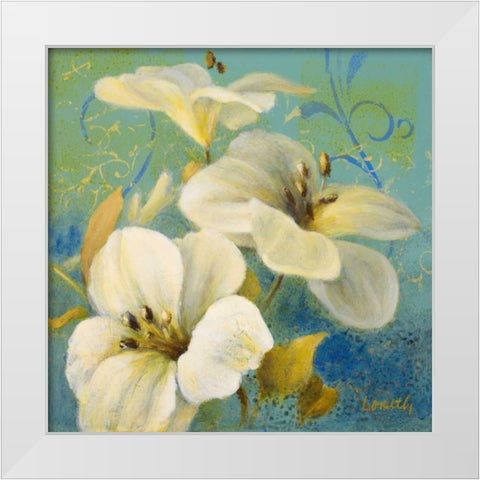 Bahama Breeze II White Modern Wood Framed Art Print by Loreth, Lanie