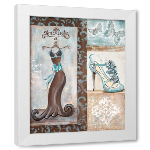 Dress Shop I White Modern Wood Framed Art Print by Ritter, Gina