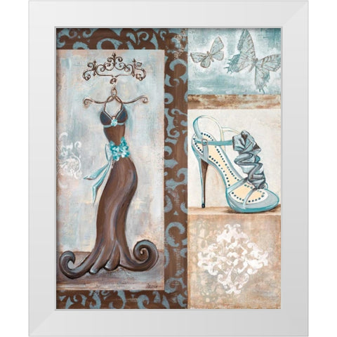 Dress Shop I White Modern Wood Framed Art Print by Ritter, Gina