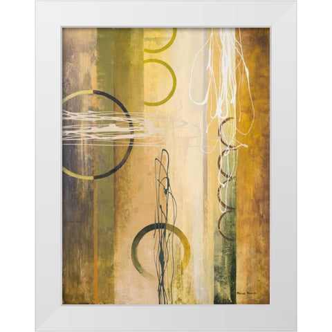 Neutral Earthbound I White Modern Wood Framed Art Print by Marcon, Michael