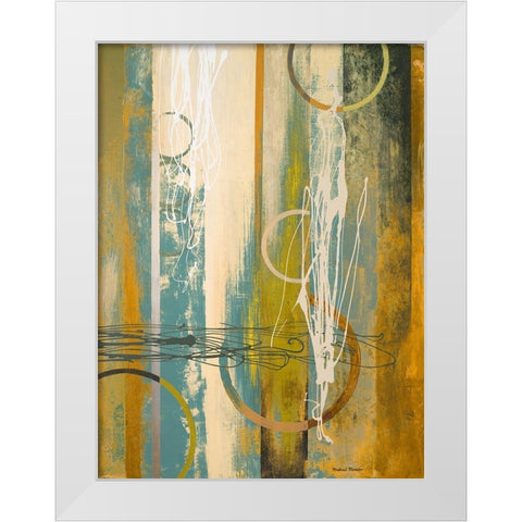 Earthbound II White Modern Wood Framed Art Print by Marcon, Michael