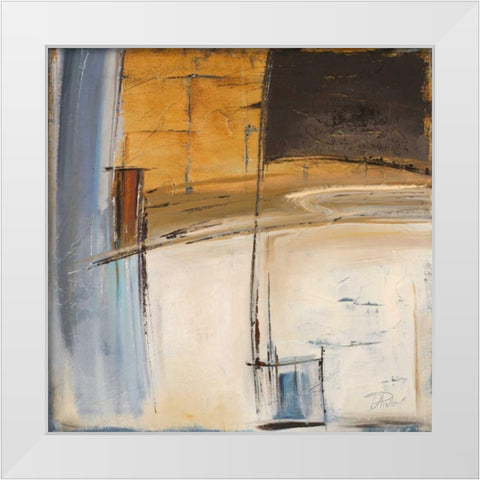 Eureka I White Modern Wood Framed Art Print by Pinto, Patricia