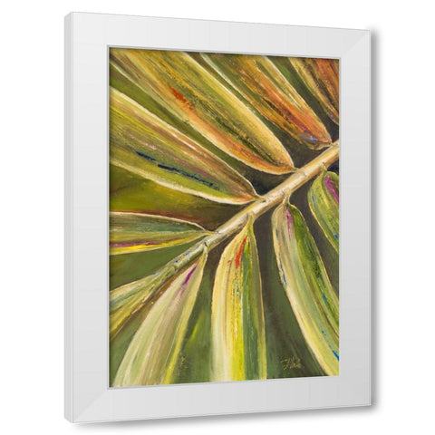 Green Close Up II White Modern Wood Framed Art Print by Pinto, Patricia