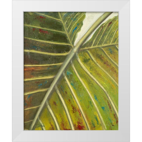 Green Zoom I White Modern Wood Framed Art Print by Pinto, Patricia