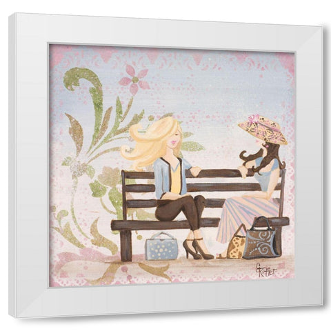 Central Park I White Modern Wood Framed Art Print by Ritter, Gina