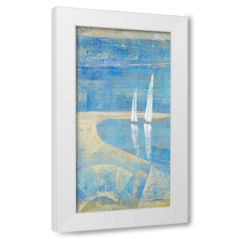 In the Distance I White Modern Wood Framed Art Print by Kingsley
