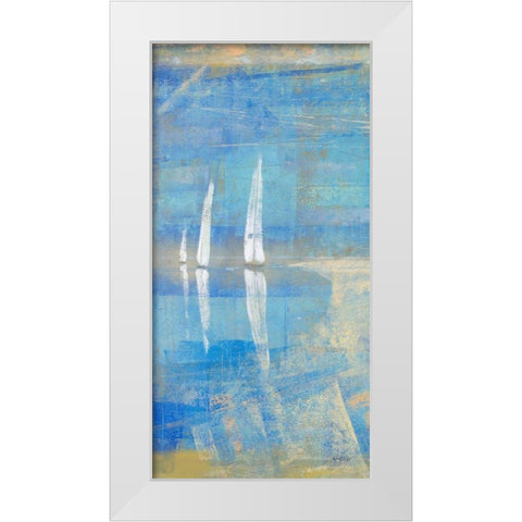 In the Distance II White Modern Wood Framed Art Print by Kingsley