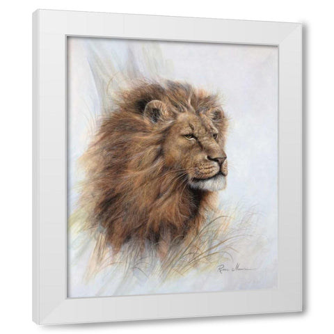 Grandeur White Modern Wood Framed Art Print by Manning, Ruane