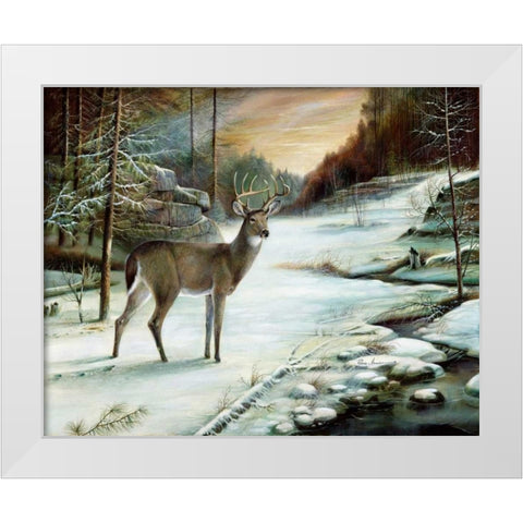 In All Its Glory White Modern Wood Framed Art Print by Manning, Ruane