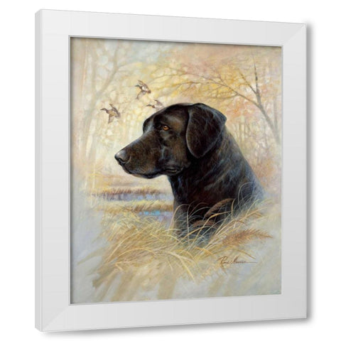 Devoted Friend White Modern Wood Framed Art Print by Manning, Ruane