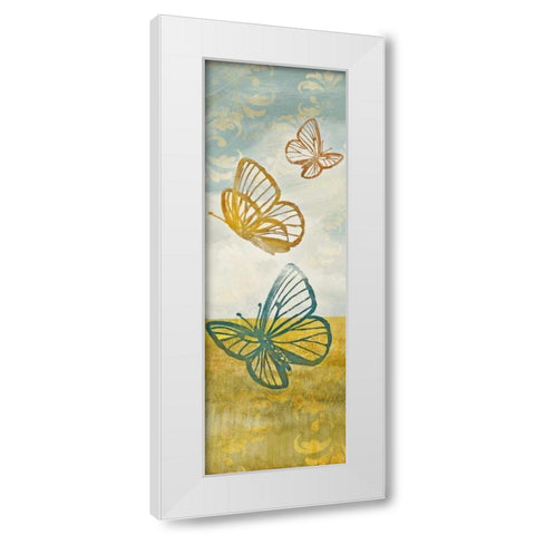 Fluttering Field I White Modern Wood Framed Art Print by Loreth, Lanie