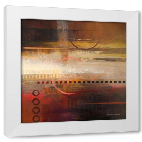 Force Ten I White Modern Wood Framed Art Print by Marcon, Michael