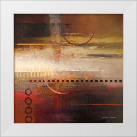 Force Ten I White Modern Wood Framed Art Print by Marcon, Michael